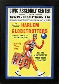 HARLEM GLOBETROTTERS POSTER, 1971, H 22'', W 14''
