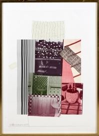 ROBERT RAUSCHENBERG (AMERICAN, 1925-2008), LITHOGRAPH, "PRE-MOROCCO", 1983, IMAGE: H 34 1/4", W 24"~