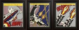 

ROY LICHTENSTEIN, (AMERICAN 1923-1997), PRINTS, 3, H 24 1/2'', W 20'' "AS I OPENED FIRE..."~
