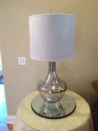 Table under lamp is not for sale along with the damask tablecloth