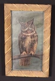 artwork owl painting