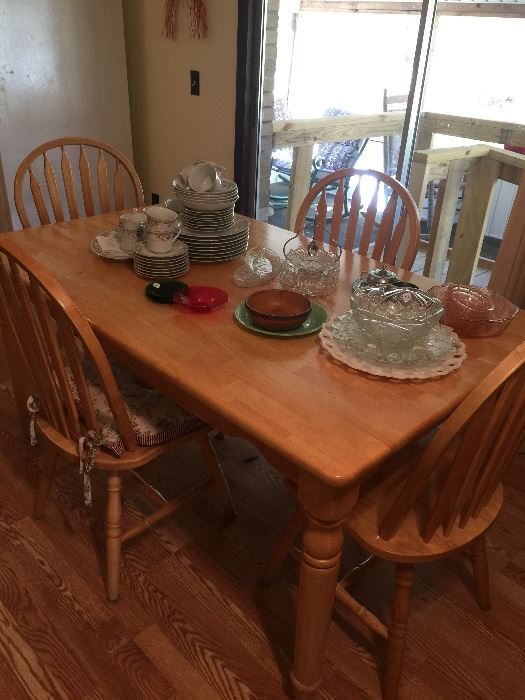 Maple dining room set