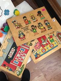 Vintage children’s wood puzzle 