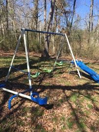 Metal swing set