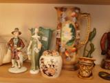 Austrian figurine, Doulton Lady, Mason's Jar, Large Nippon Pitcher