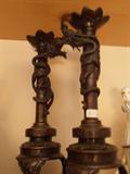 Bronze Japanese Dragon Candlesticks