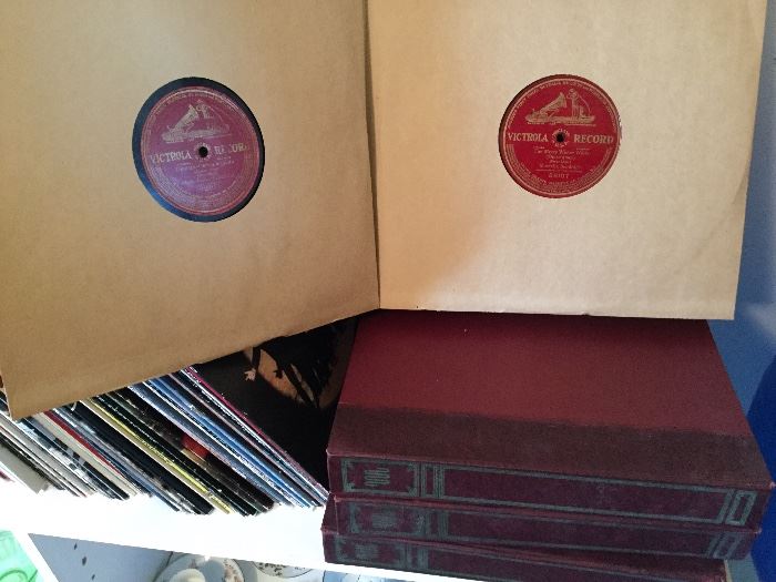 FOUR ALBUMS OF 78’s RECORDS