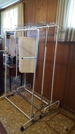 Clothes racks, one new in box