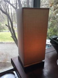 24. Noguchi Style Linen Lanter Table Lamp (17")