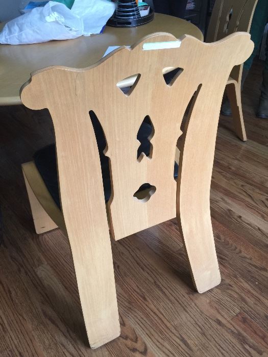 62. Pair of Knoll Robert Venturi "Chippendale" Chairs (24" x 24" x 38")