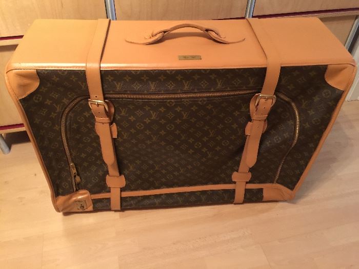73. Louis Vuitton Suitcase (33" x 12" x 24")