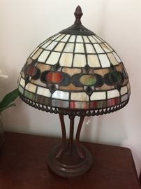 83. Pair of Tiffany Style Lamps (19")