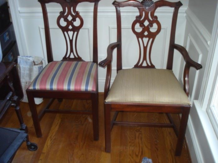 Link Taylor , Mahogany table & 6 chairs