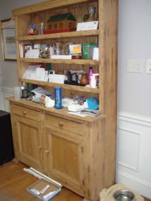Irish Pewter cupboard , made of pine