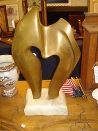 Bronze & marble statue, from late 1960's San Francisco Cal.