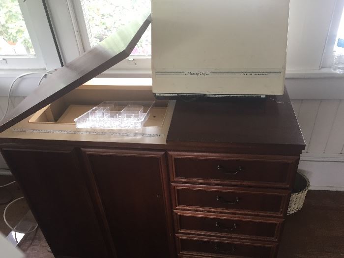 Sewing cabinet and more machines