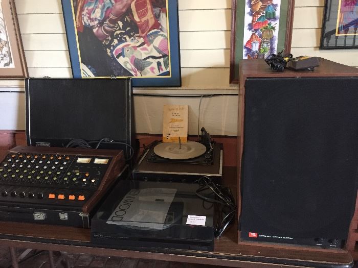 Lots of vintage sound equipment