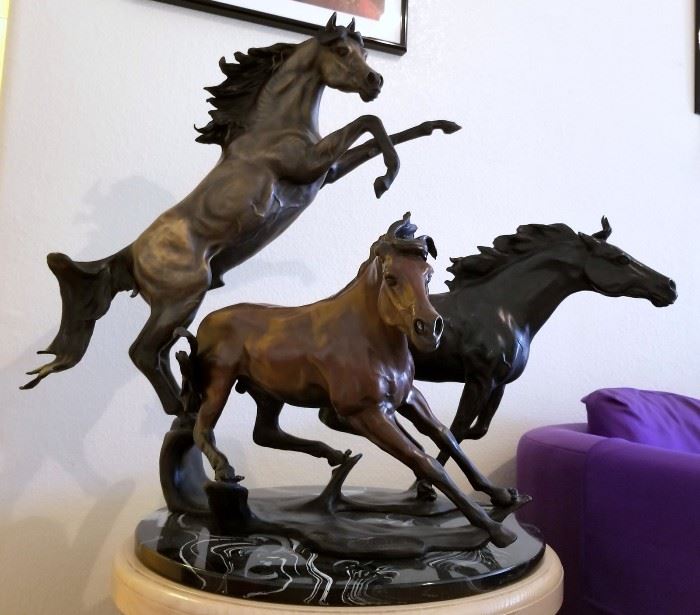 HORSE WORLD Bronze sculpture by Snell Johnson