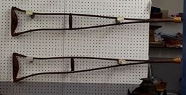 Rare Antique Crutches