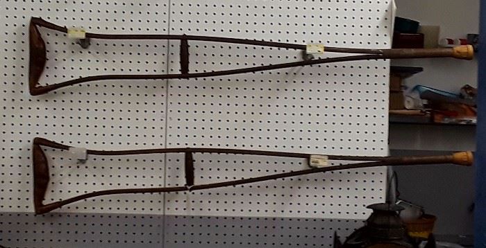 Rare Antique Crutches