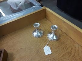 Sterling candle holders