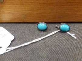 Sterling and turquoise earrings