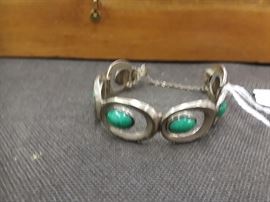Sterling and turquoise bracelet