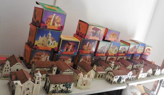 Collection of 21 California Missions & 21 boxed accessories. Good for reseller. BUY IT NOW Call or text if interested. This is not an invitation to shop the sale early. Just this item.