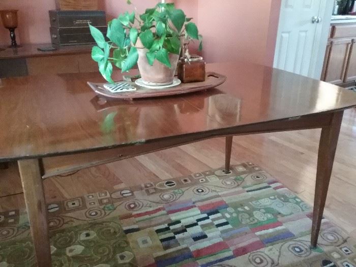 mid century large dining table
