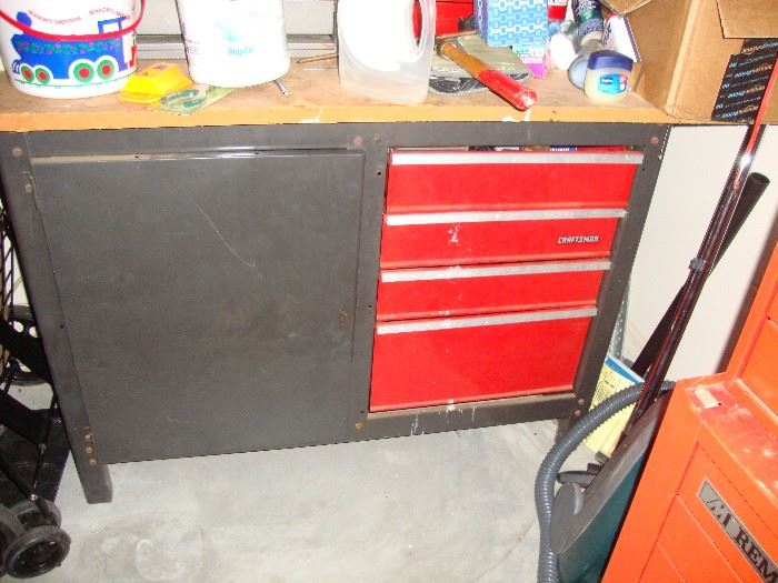 Tool chest with work top, Craftsman