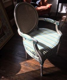 Pair of French Silk chairs