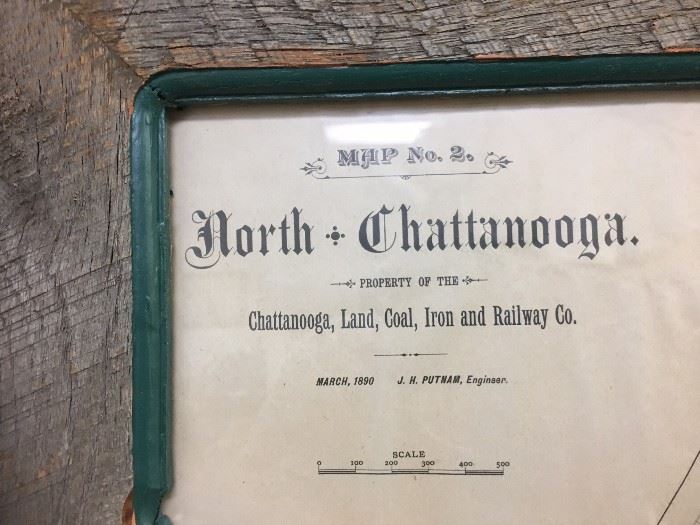 Map of North Chattanooga Tennessee 