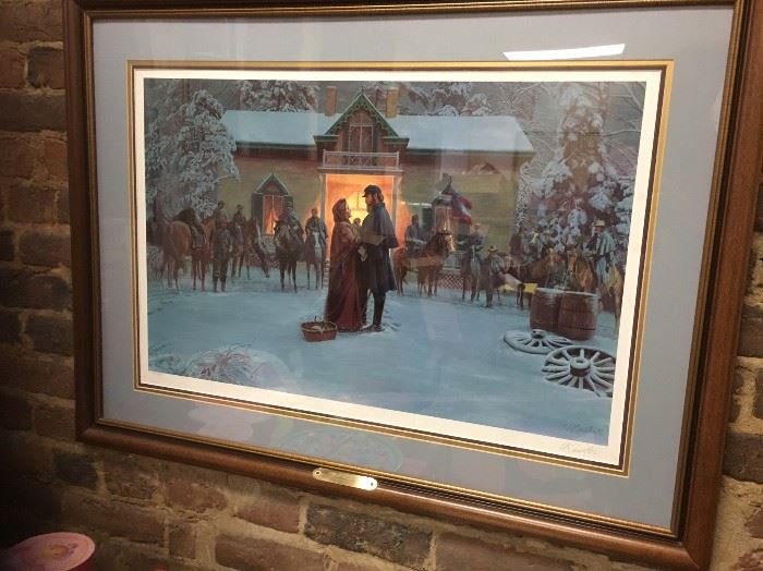  Mort Kunstler - Until We Meet Again Masterpiece Collection - Stonewall Jackson's Headquarters Winchester, Virginia Winter 1862.