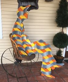 Jim Collins' sculpture Wheel Watcher. THIS ITEM WILL NOT BE ONSITE FOR ESTATE SALE. IT IS IN CHATTANOOGA AND CAN BE SEEN BY APPOINTMENT ONLY.  CALL 423-463-6958