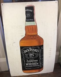 Old Folk Art Painting Jack Daniel's Whiskey Tennessee Sign 