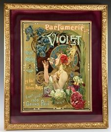 Original Art Nouveau Poster "Perfumerie Violet" C1900