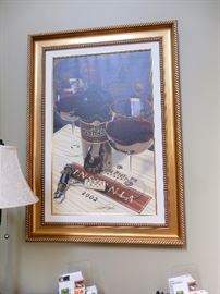 Signed and Numbered Giclee by Scott Jacobs, COA From Park West, Titled " Best Cellar 2006".