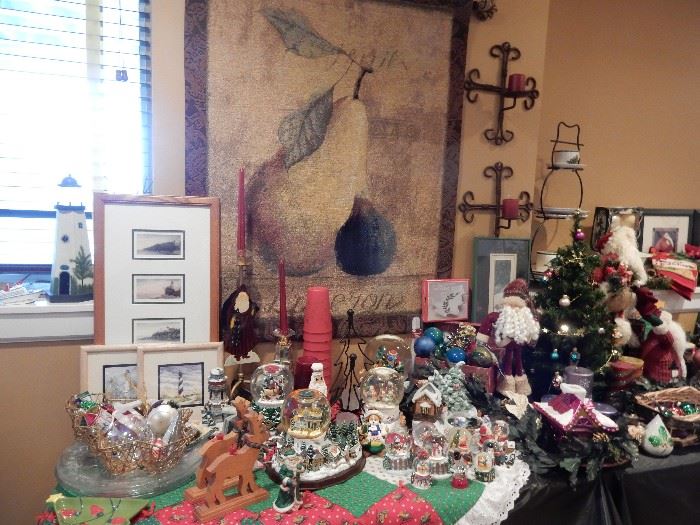 Tables filled with quality Christmas Decor/ Halloween  Decor and other Decor Items.