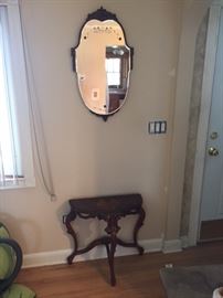 Butterfly table & mirror