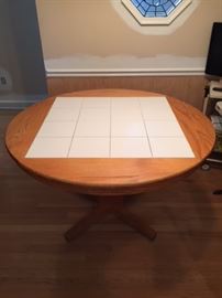 48 inch kitchen table - tile inlay
