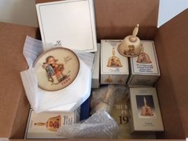 Yearly collectable Hummel Plates & Bells