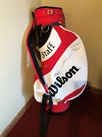 BIG FRED Golf Bag Signed by John Daly and ??