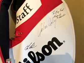 BIG FRED Golf Bag Signed by John Daly and ??