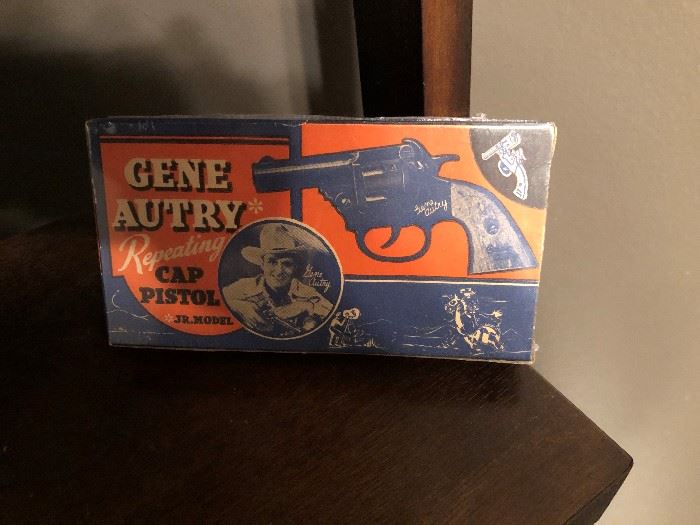 1930's Cast Iron Gene Autry Cap Gun