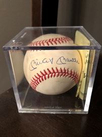 Mickey Mantle Signed Baseball With COA