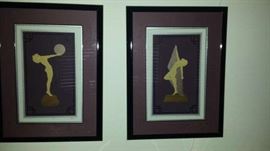 Mid Century Modern Dean Konopisos CHERI 31 & 32 Nude Serigraph signed  and numbered (124 & 125 out of 375)- $200 for both/set - compare matching set on ebay for $450.