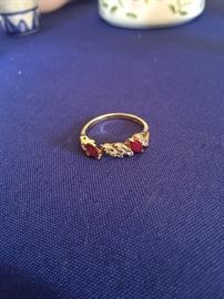 Gold and Ruby ring