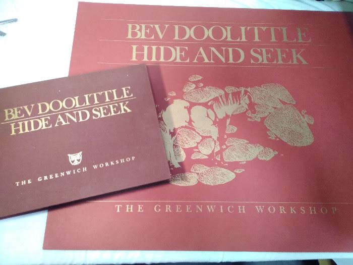 Bev Doolittle "Hide and Seek" Print Collection - 2 Pieces  https://www.ctbids.com/#!/description/share/6051
