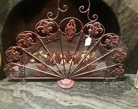 Beautiful fanning Fireplace screen