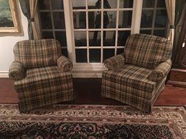 Pair of easy chairs